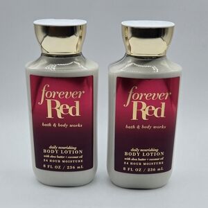 Bath and Body Works Forever Red Body Lotion Bundle Set